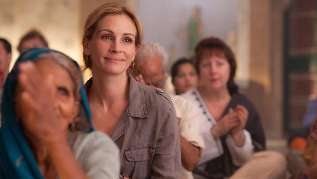 Julia Roberts as Elizabeth Gilbert in Eat, Pray, Love.