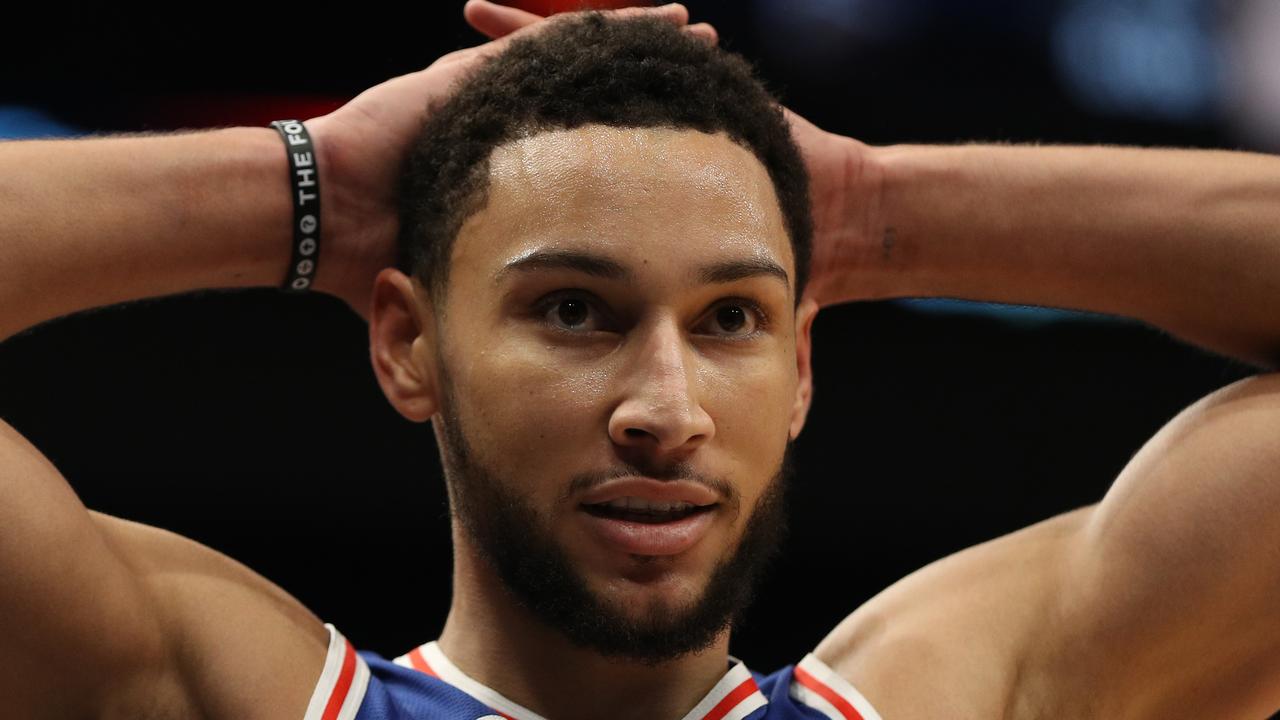 Ben Simmons is out with a back injury.