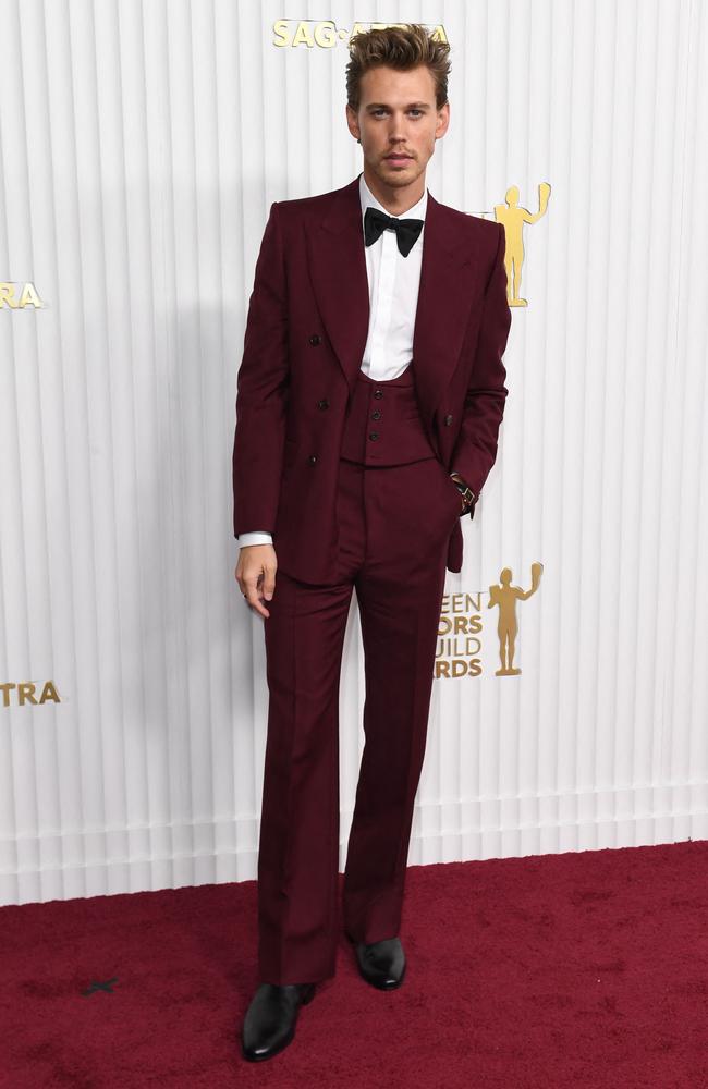 US actor Austin Butler arrives for the 29th Screen Actors Guild Awards. Photo: AFP