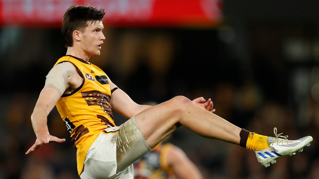 Hawthorn forward Mitch Lewis. (Photo by Michael Willson/AFL Photos via Getty Images)