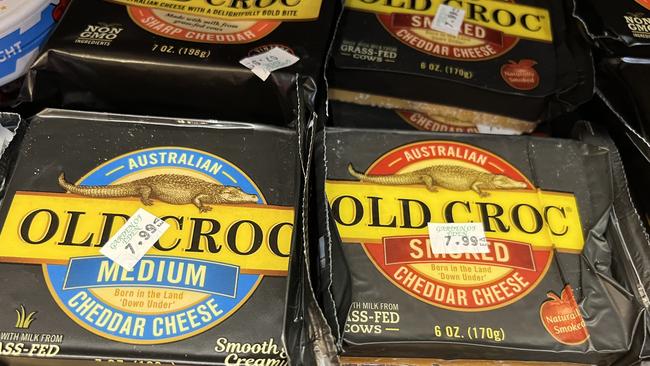 Old Croc Australian cheese on sale in New York. Picture: Benedict Brook.