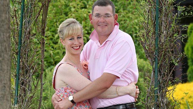 Daniel Andrews with his wife Catherine