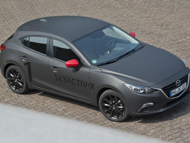 Photos of the Mazda SkyActiv test prototype in Europe