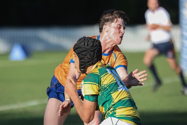 Ted Clark (Ashgrove) goes bang. Photo by Stephen Archer.