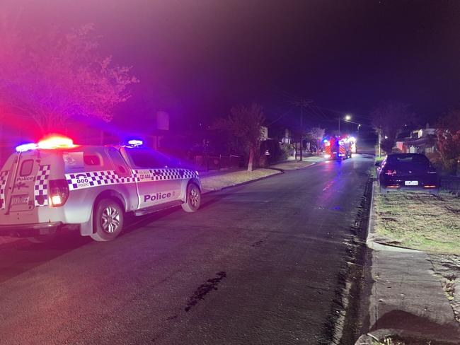 Kokoda St was closed off while authorities investigated. Picture: Jack Colantuono