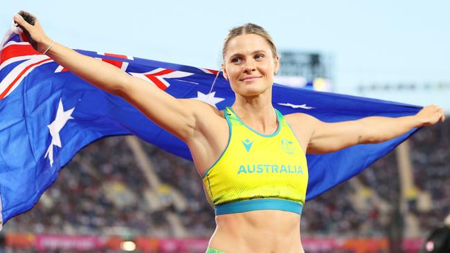 Pole vaulter Nina Kennedy will compete at night and need help to sleep during the heat of the day. Picture: Getty Images