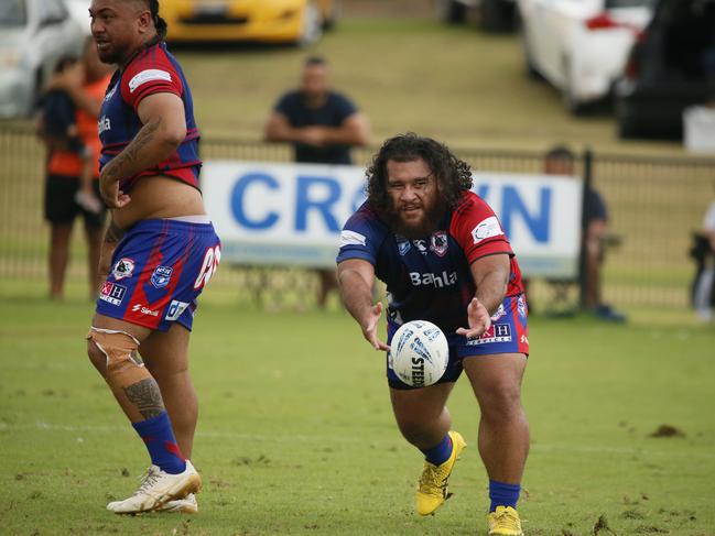 Campbelltown clear the ruck.