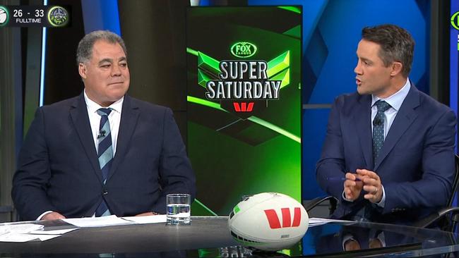 Cronk and Meninga weren't so sure. Photo: Fox Sports