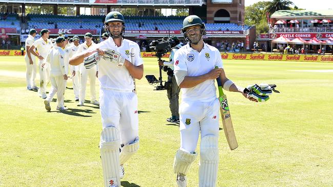 Theunis de Bruyn and Faf du Plessis saw the Proteas home.