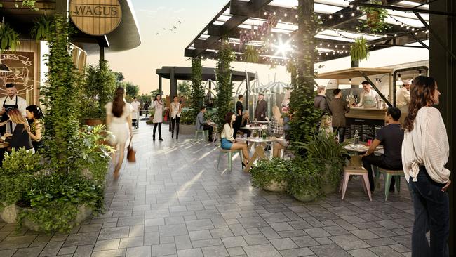 Westfield hopes shoppers will want to return for nights out at the new dining precinct.