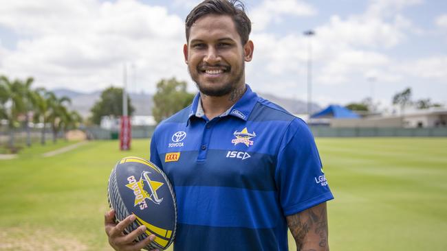 Ben Barba launches his NRL resurrection with a Cowboys. Picture: Ben Lonergan