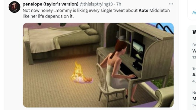 The internet is alive with Kate Middleton memes. Picture: X