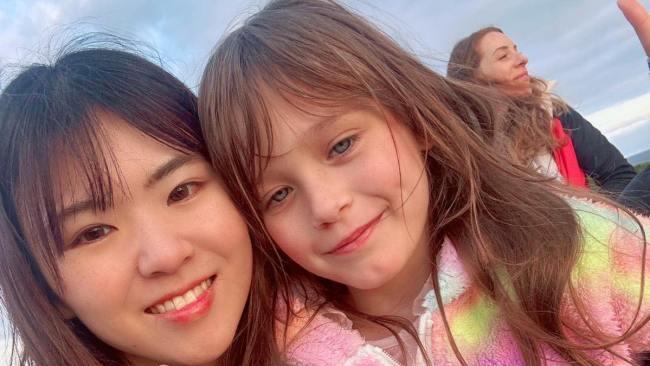 Asuka with Zoe's oldest daughter Indie.