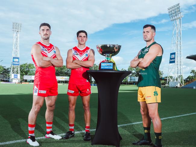 Waratah take on St Mary’s in the NTFL grand final. Picture: Glenn Campbell