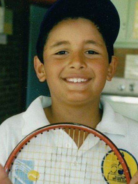 Nick Kyrgios in his junior days. Picture: Facebook