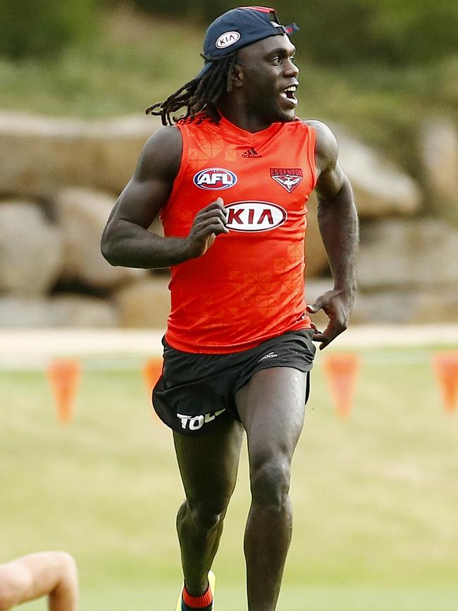 Essendon speedster Anthony McDonald-Tipungwuti. Picture: Colleen Petch