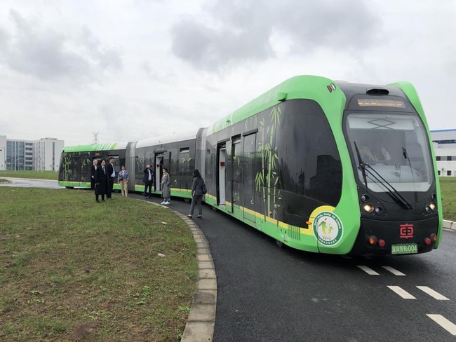 A $1.4bn Caulfield to Rowville “trackless trams” project has also been proposed. Picture: Bret Fleming