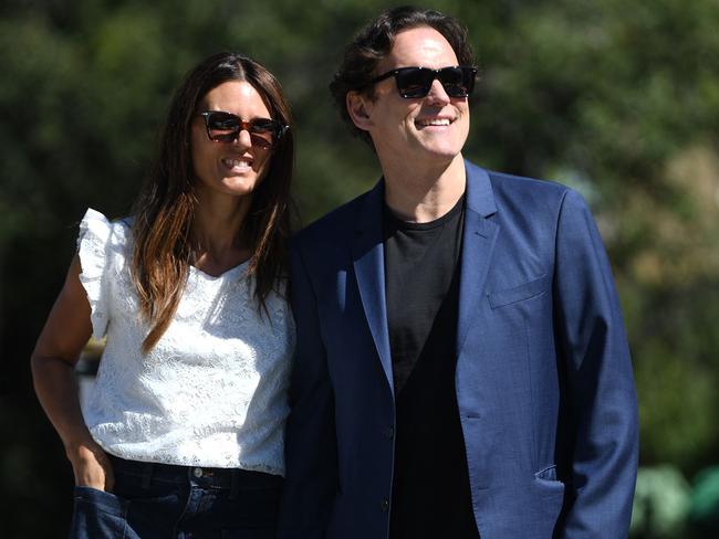 Actor Matt Dillon and his partner Italian actress Roberta Mastromichele arrive on the opening day of the Venice film festival. Picture; AFP