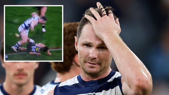 Fans fume over Dangerfield free kick