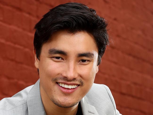 Spiderman actor Remy Hii pictured in Sydney ahead of the movie being released on DVD. Picture: Toby Zerna