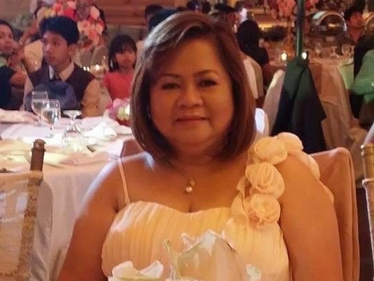 Lillia Dizon, 69, at her goddaughters wedding. She tragically passed away after being hit by a car earlier this morning. Picture: Supplied