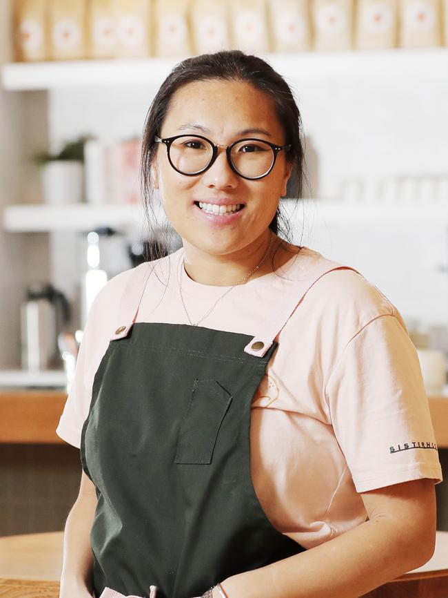 Owner of the Sisterhood Cafe in Sandy Bay, Yasmin Chung. Picture: ZAK SIMMONDS