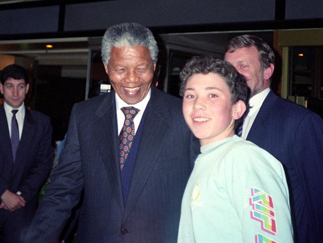 A very young-looking Richard with Nelson Mandela.