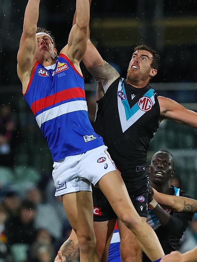 Port Adelaide big man Scott Lycett has been dropped. Picture: Paul Kane/Getty Images