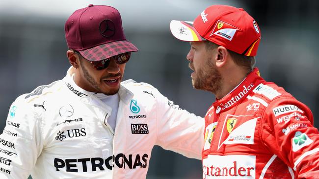 Lewis Hamilton and Sebastian Vettel.