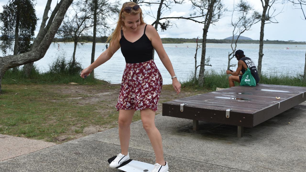 Julia Englhardt in Cotton Tree Park, Maroochydore for Boxing Day. Picture: Sam Turner