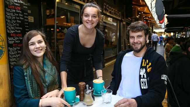 Melbourne’s economy is growing and our love of cafe culture isn’t slowing down. Picture: Ian Currie