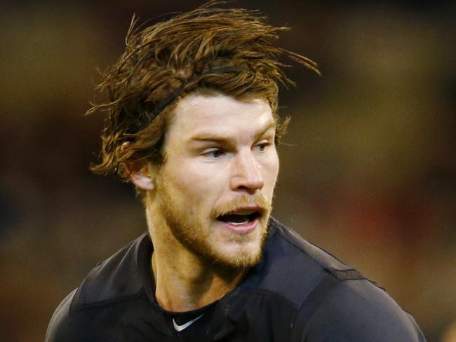 AFL Round 7. Carlton vs Collingwood at the MCG. Bryce Gibbs . Pic: Michael Klein. Friday May 2, 2014.