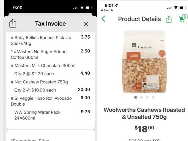 Coles and Woolworths have both made changes to their price freeze programs. Picture: Facebook