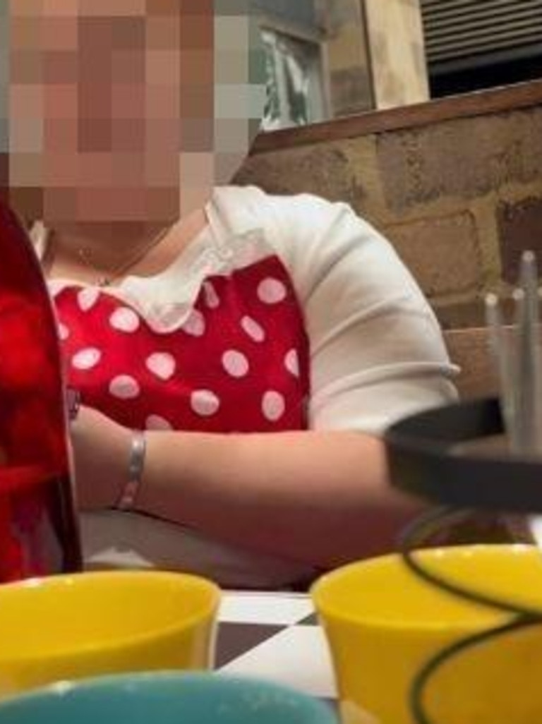 The waitress told the woman she "looked bulimic". Picture: TikTok / Cherry Hart