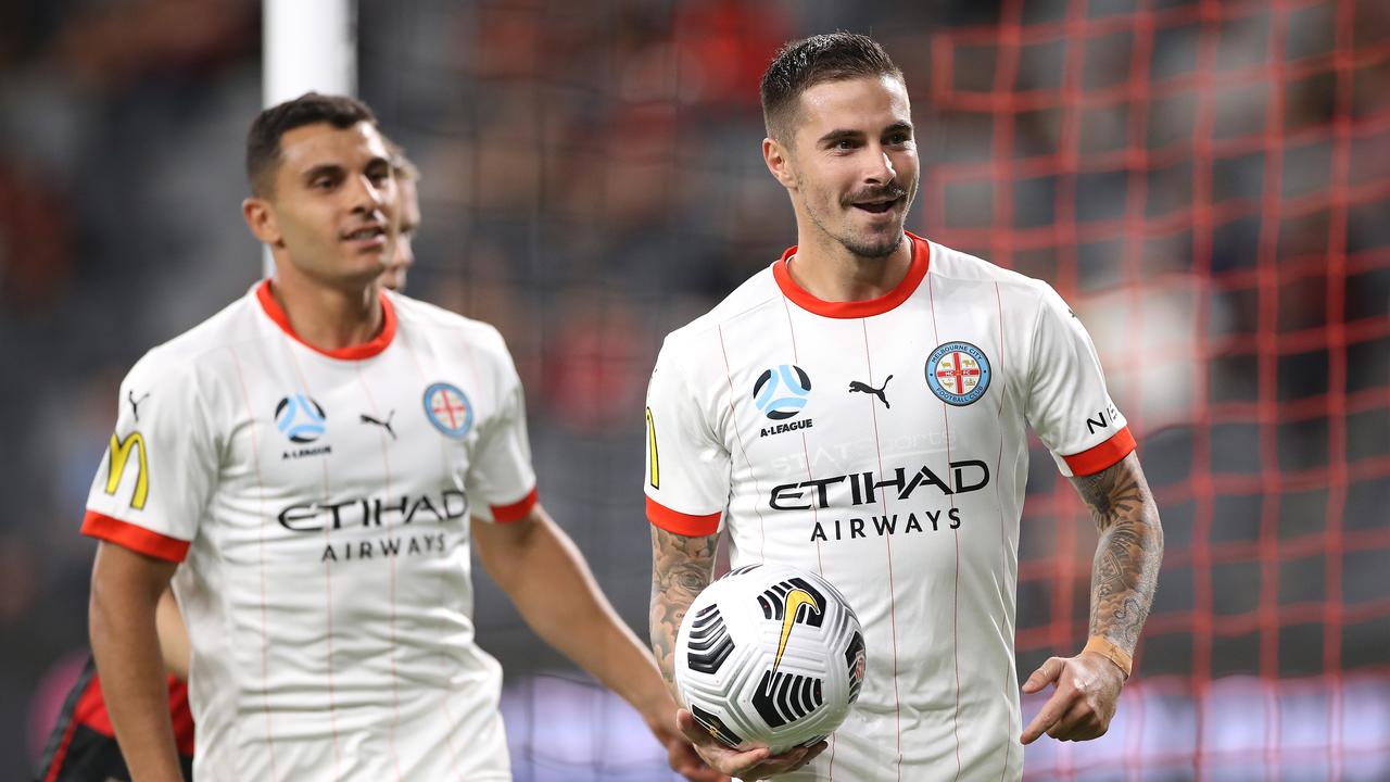 Jamie Maclaren scored twice to win it for Melbourne City. (Photo by Mark Kolbe/Getty Images)