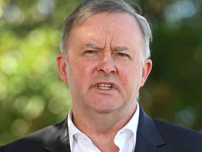 Federal Opposition Leader Anthony Albanese has suffered a substantial dip in approval. Picture: AAP