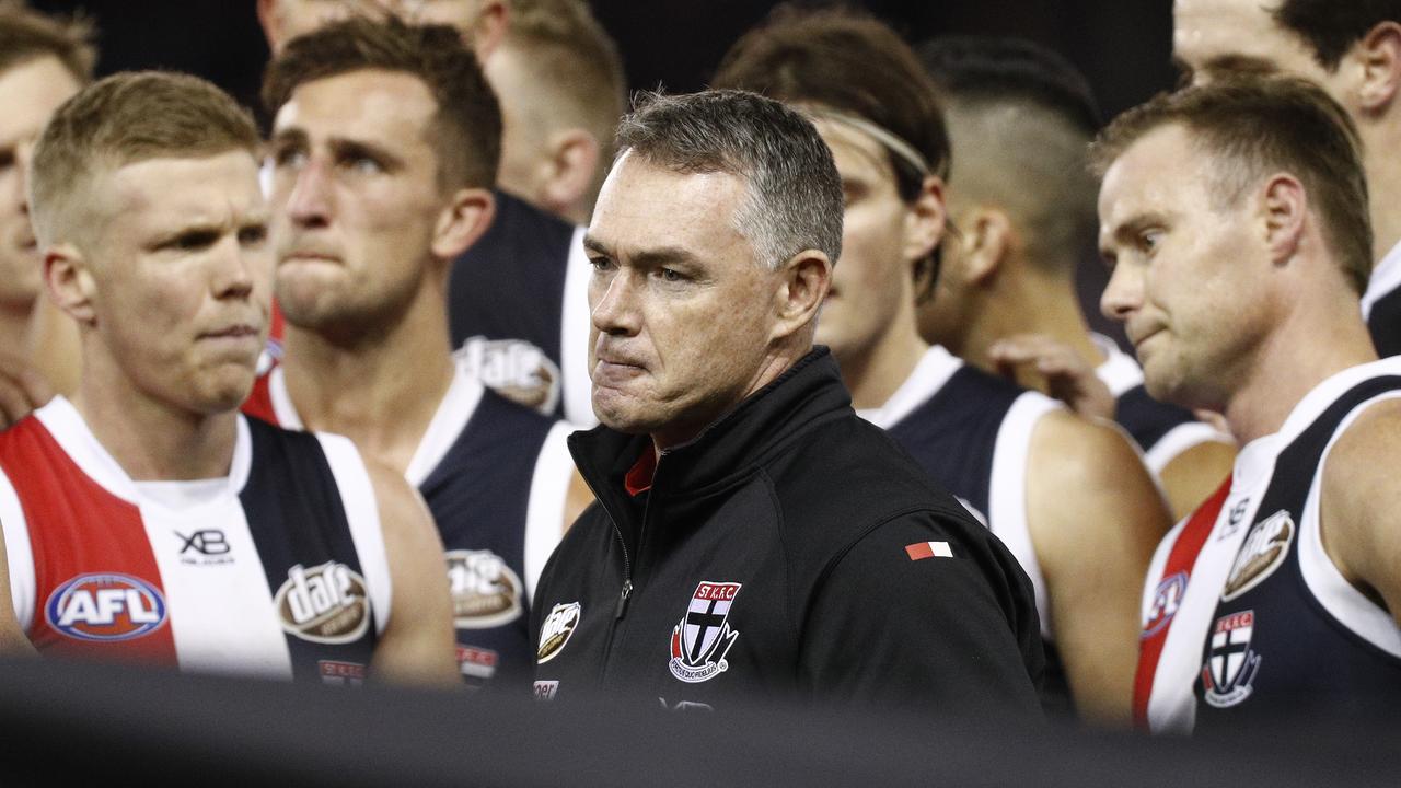 Saints head coach Alan Richardson at three-quarter time on Saturday.