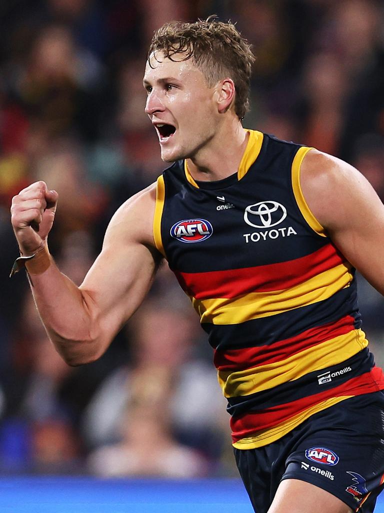 Crows captain Jordan Dawson took home the Malcolm Blight Medal for the second year running.