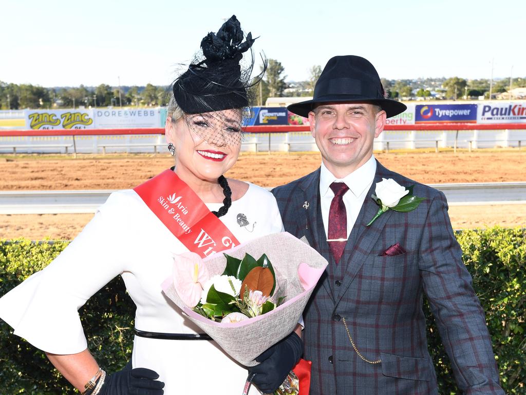 Nolan Muster Cup Day Fashion on the field - couples winner Matthew and Taryn Turl.