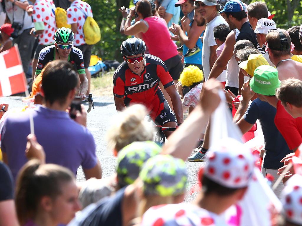 No global sporting event allows fans to get up close and personal with the athletes like the Tour de France. Picture: Sarah Reed