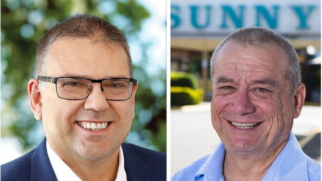 Toohey MP Peter Russo (right) has claimed victory over his LNP challenger Warren Craze. Picture: Facebook