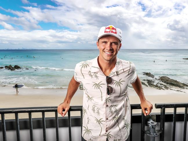 Julian Wilson pictured at Snapper Rocks on the Gold Coast. Picture: Nigel Hallett