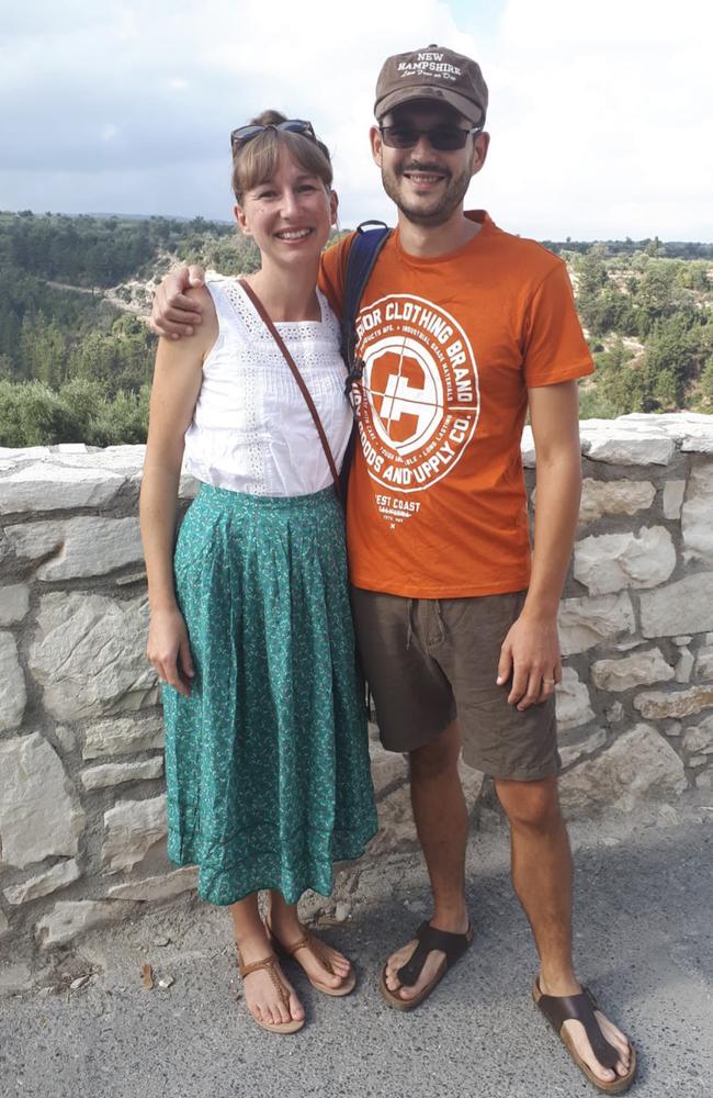 Mat and Steph Trott retired aged in their 30s. Picture: @Sidestepping_Normal/Caters News Agency