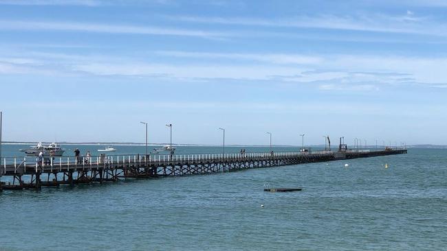 Beachport Jetty near where the attack occurred. Picture: Supplied