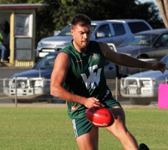 Thevenard's Dom Denton has been a standout this year. Picture: Western Eyre Football League