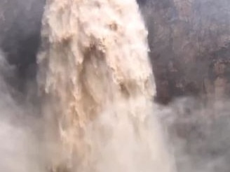 A raging Purling Brook falls. Photo: Reuben Nutt