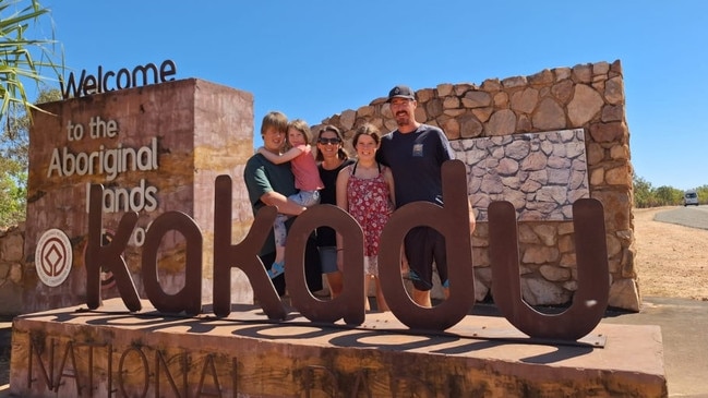 Victoria teachers Bec and Flynn Hyslop and their family entered the Million Dollar Road Trip during a trip through the Northern Territory in August.