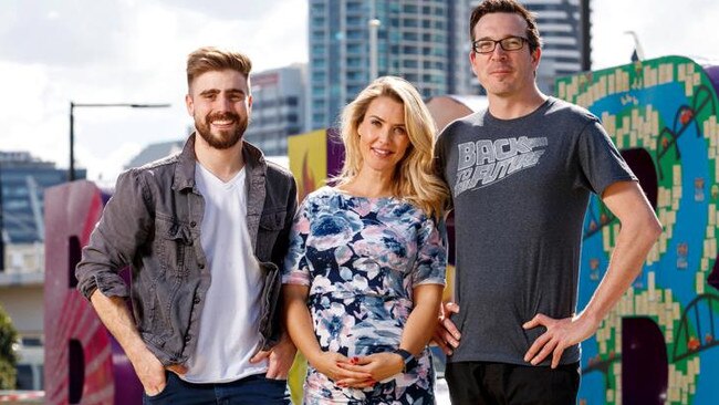 Stav, Abby and Matt are still number one for breakfast radio in Brisbane. Picture: Josh Woning.