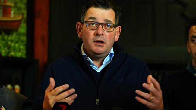 Premier Andrews says he wasn’t notified of warnings from doctors. Picture: Luis Ascui