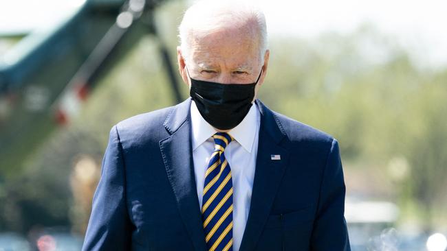 Joe Biden returns to the White House in Washington on Monday. Picture: AFP